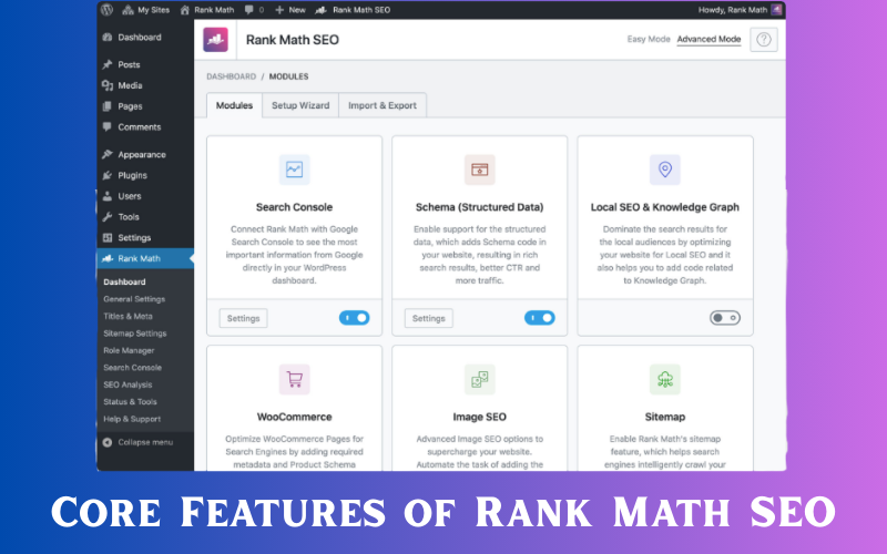 Features of Rank Math SEO